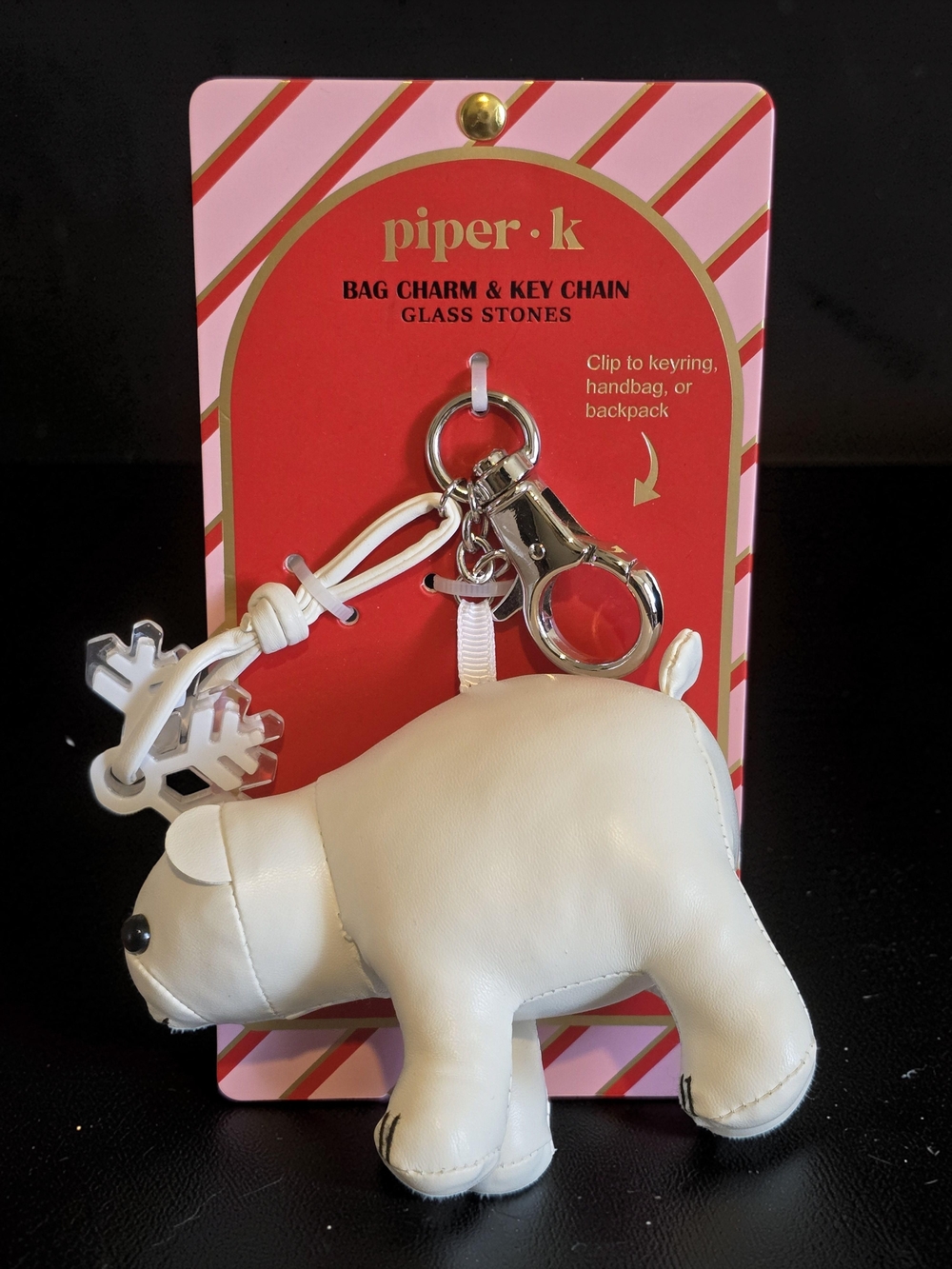 piper.k Polar Bear Bag Charm Key Chain